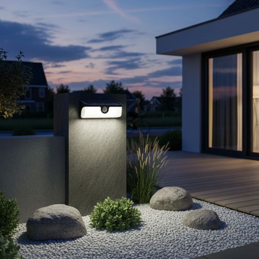 Solar wandlamp Nova - Helder wit licht - Set van 4
