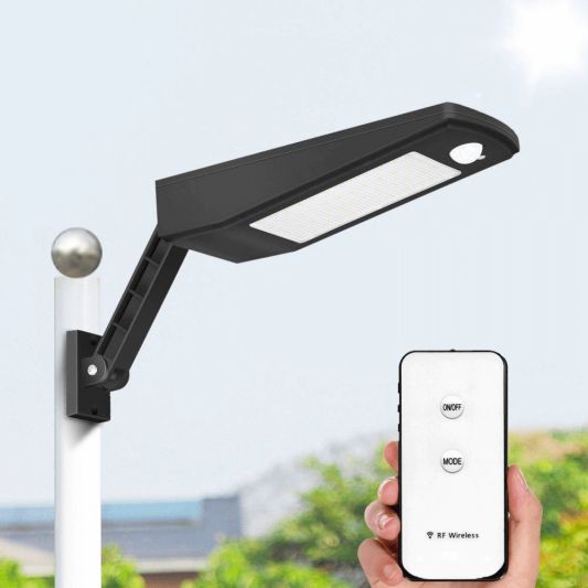 Solar wandlamp Paddle met bewegingssensor in zwart