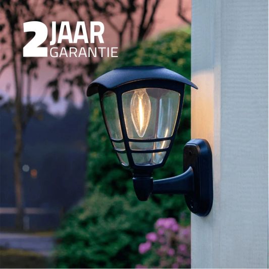 Solar wandlamp Prickle met warm wit licht set van 2