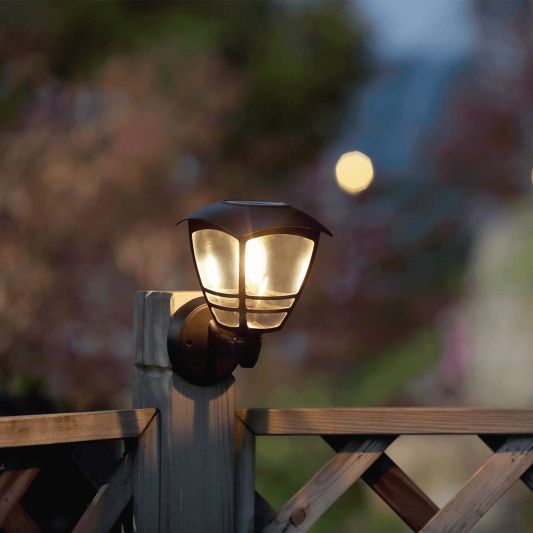 Solar wandlamp Prickle met warm wit licht set van 2