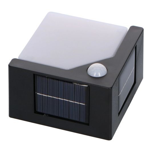 Solar wandlamp Prism met bewegingssensor en warm wit licht - Voordeelset 2 stuks