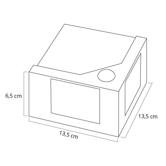 Solar wandlamp Prism met bewegingssensor en warm wit licht - Voordeelset 2 stuks