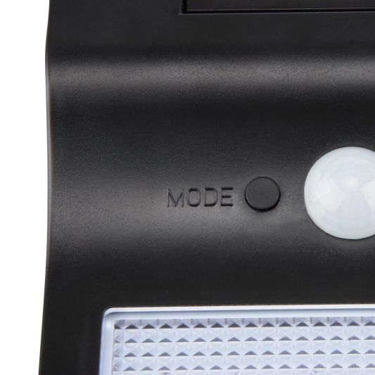 Solar wandlamp Slim met 36 leds en bewegingsmelder Zwart op zonne energie voordeelset