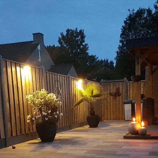 Solar wandlamp Stuttgart met 21 leds en bewegingsmelder RVS op zonne-energie