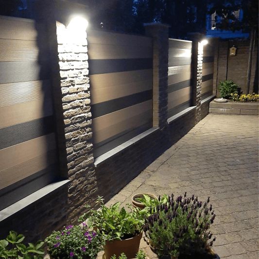 Solar wandlamp Stuttgart met 21 leds en bewegingsmelder RVS op zonne-energie