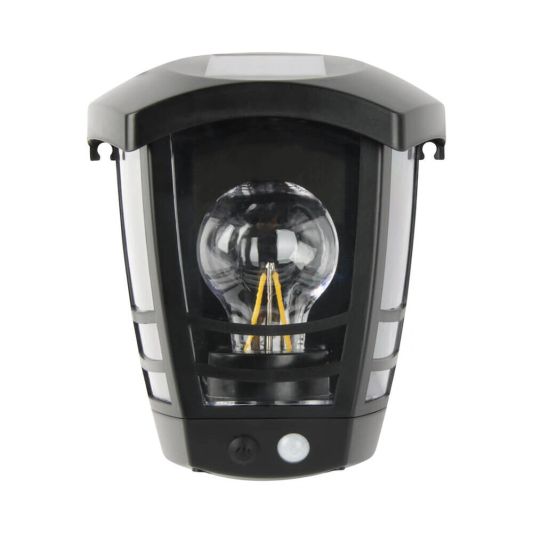 Solar wandlamp Tickle met led filament lamp