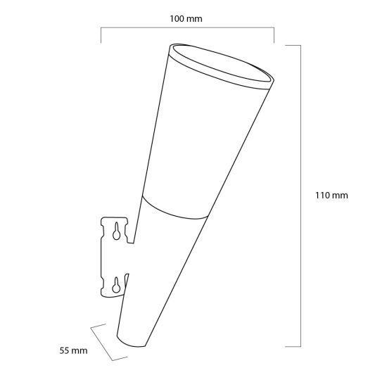 Solar wandlamp Torch met warm en koud wit licht set van 2