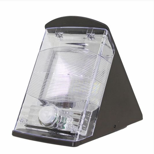 Solar wandlamp Triangle met bewegingsmelder buitenlamp op zonne energie