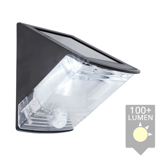 Solar wandlamp Triangle met bewegingsmelder buitenlamp op zonne energie