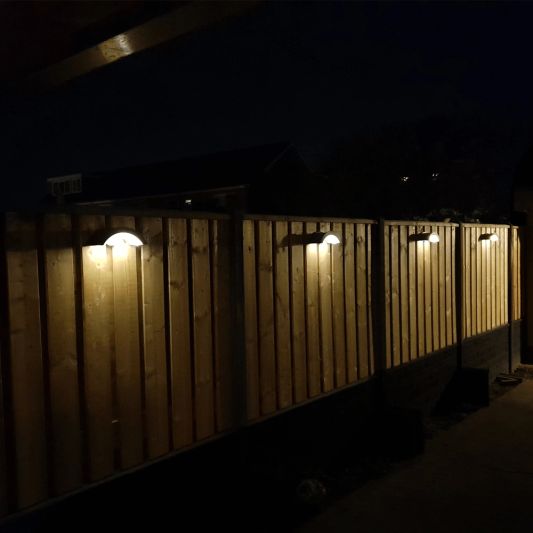 Solar wandlamp Ufo II met bewegingsmelder buitenlamp op zonne energie