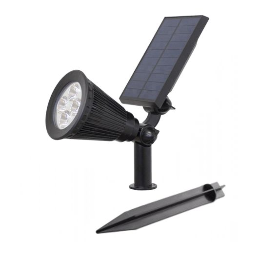 Solar wandspot Highlight voor wandmontage of grondspies - buitenlamp op zonne energie