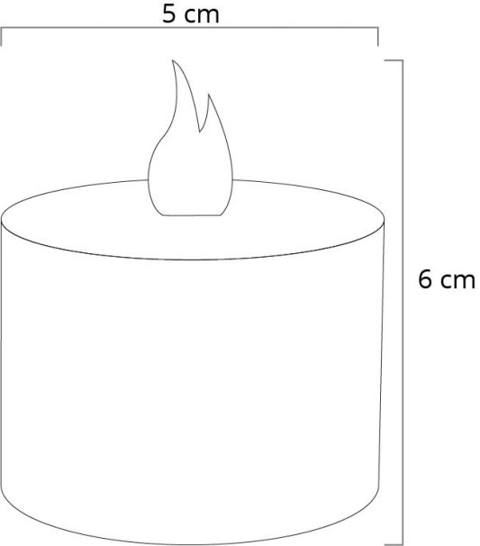 Solar waxinelichtjes led kaarsen 6 stuks