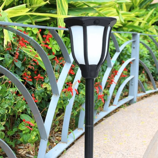 Solarlamp Glance Warm Wit met vlameffect en schemersensor