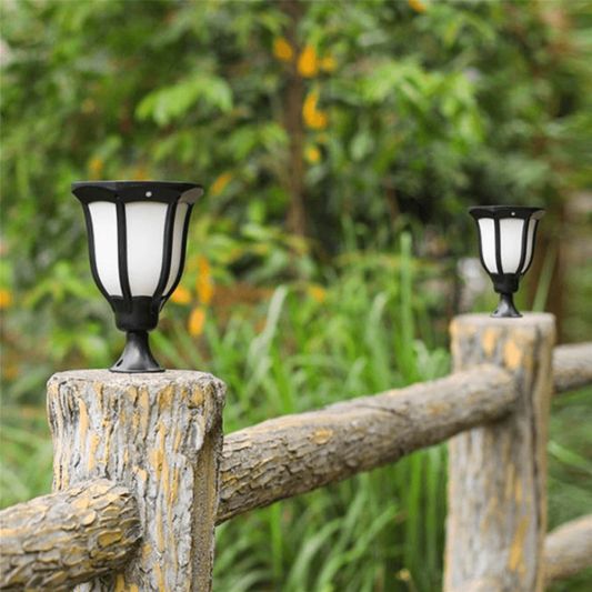 Solarlamp Glance Warm Wit met vlameffect en schemersensor