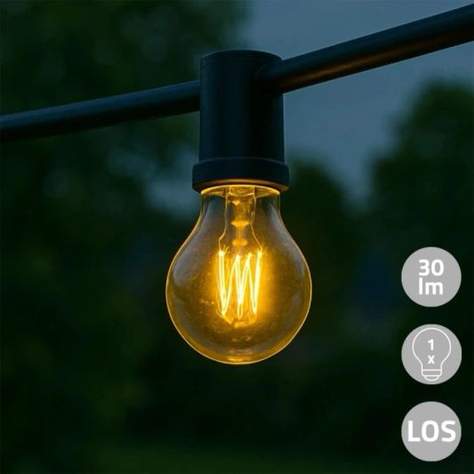 Solarlamp los led filament lampje voor Chain 50 solar slinger