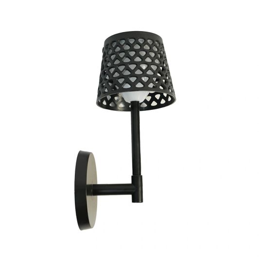 Solarlamp Porto op zonne energie zwart