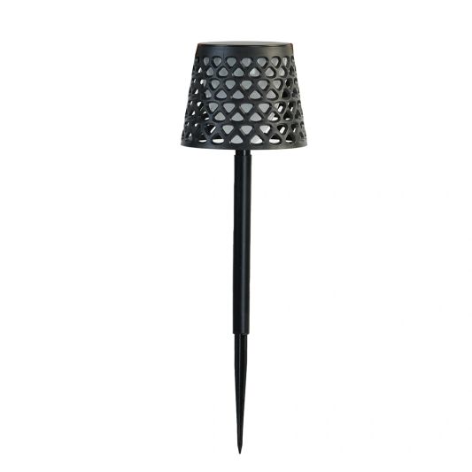 Solarlamp Porto op zonne energie zwart - Voordeelset van 2