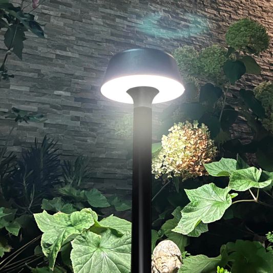 Staande solarlamp Edison op zonne-energie - Warm wit licht - 80 cm hoog