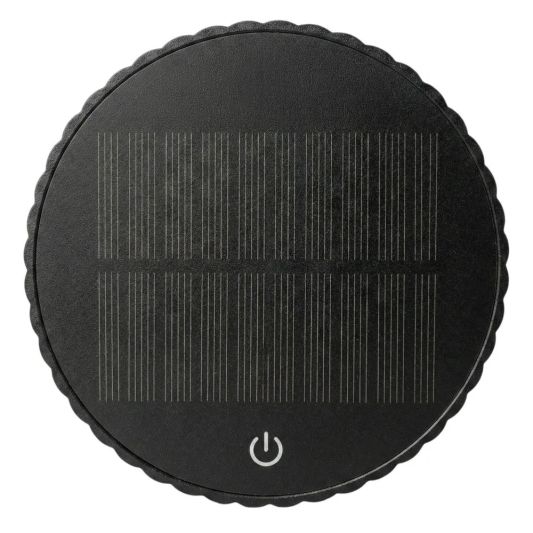 Tafellamp oplaadbaar Seren zwart - USB-C - Op zonne-energie - Set van 2