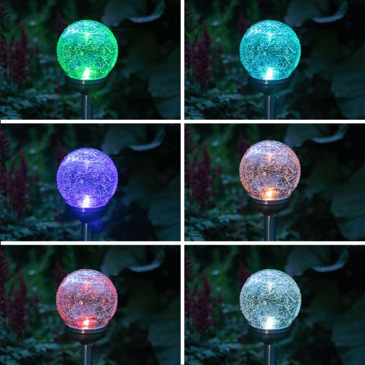 Voordeelset Solar priklamp Rhea decoratieve bollen