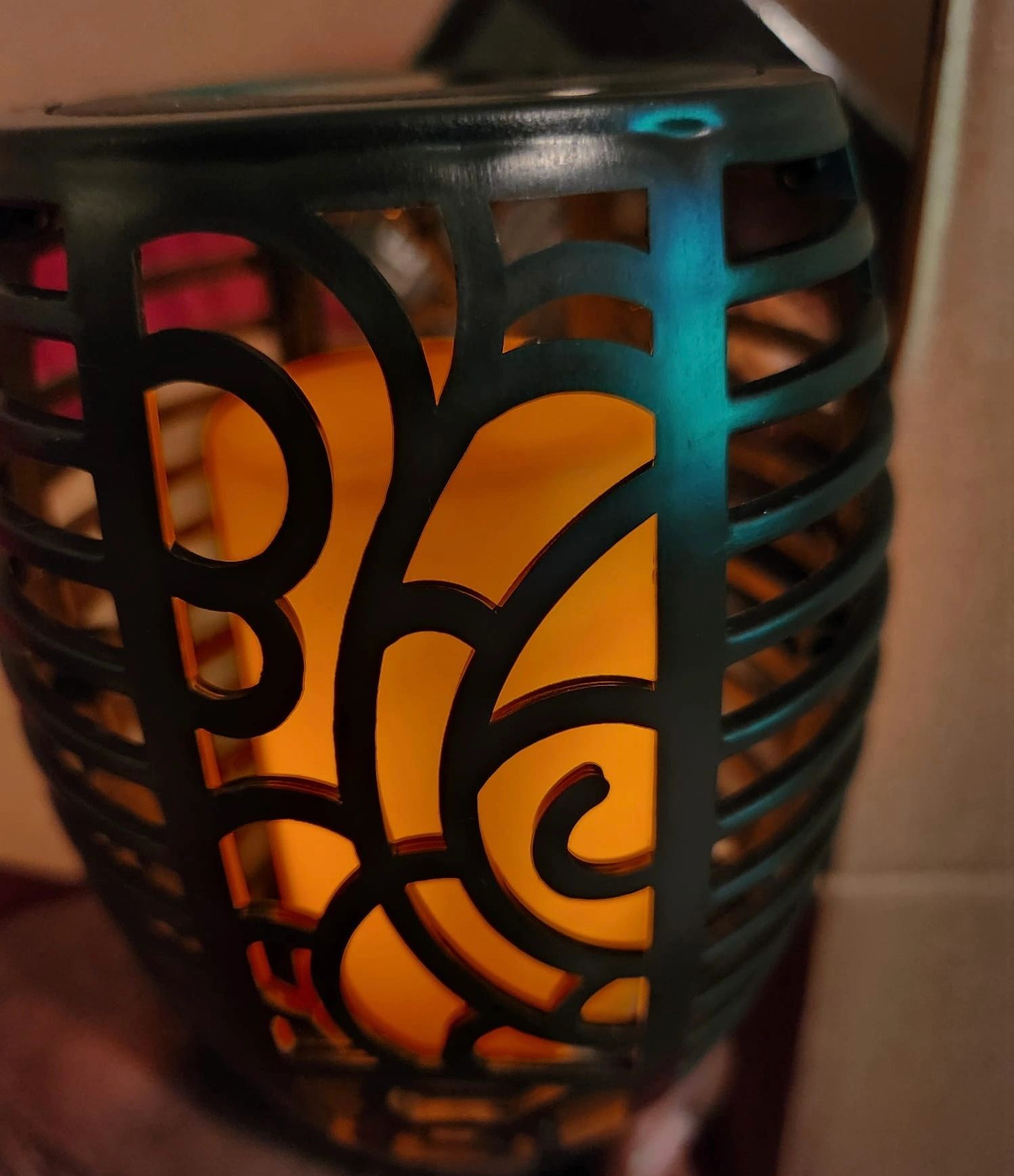 Solarlamp Fakkel Small voordeelset van 2 stuks zwart met vlameffect