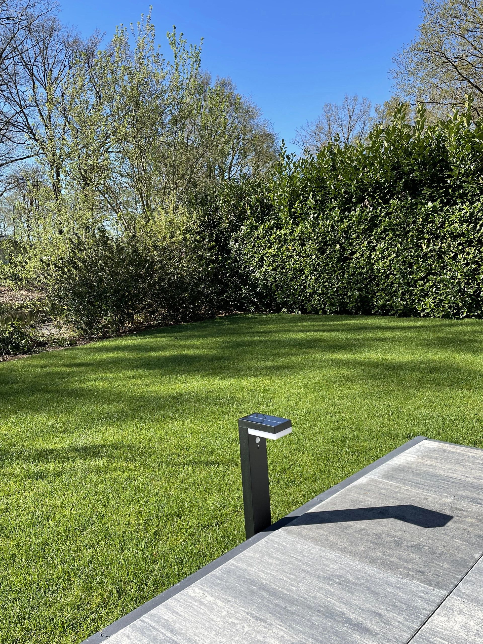 Solar LED staande lamp Oslo met bewegingssensor