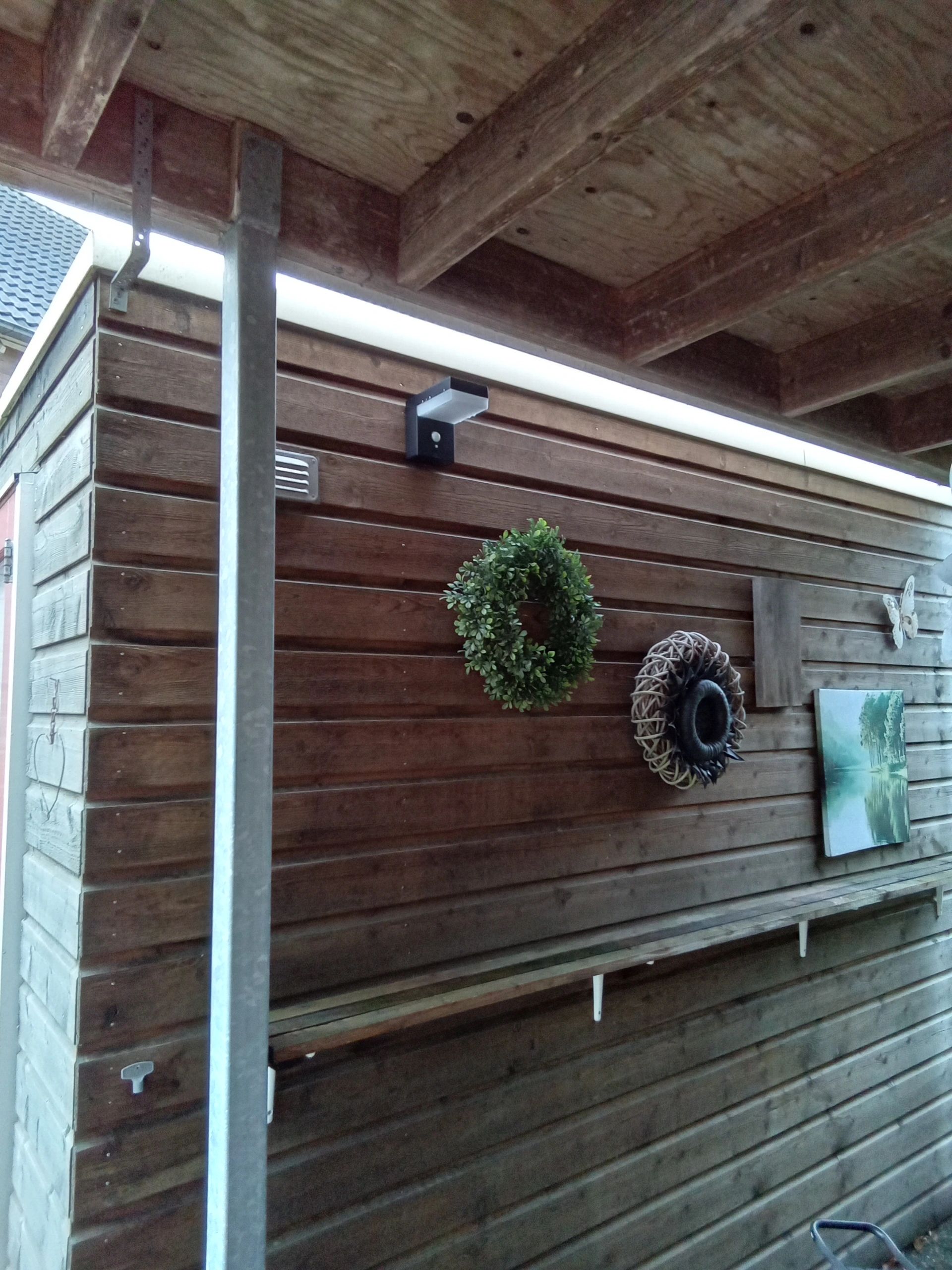 Solar wandlamp Oslo warm wit licht met bewegingssensor