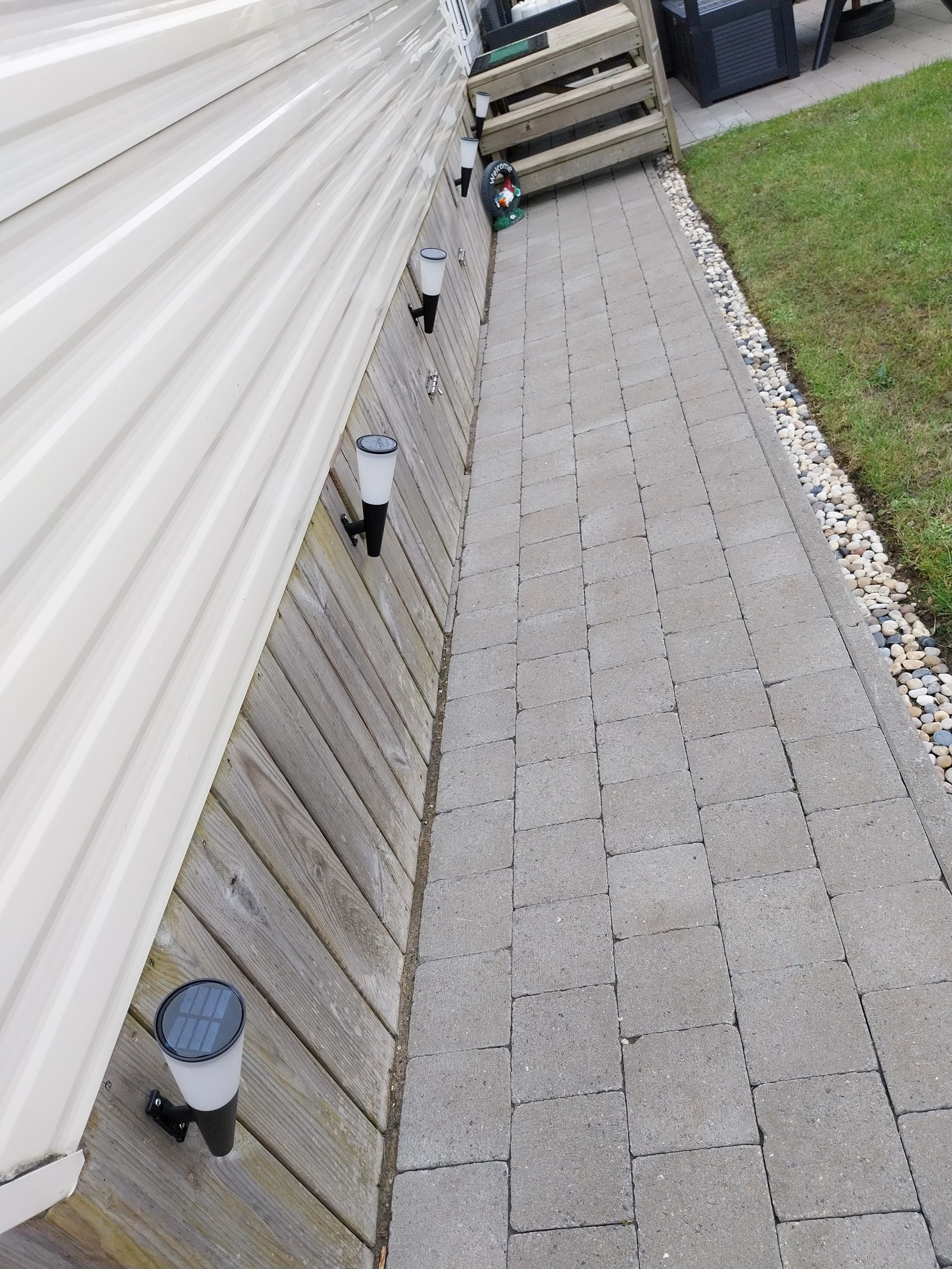 Solar wandlamp Torch met warm en koud wit licht voordeelset van 4