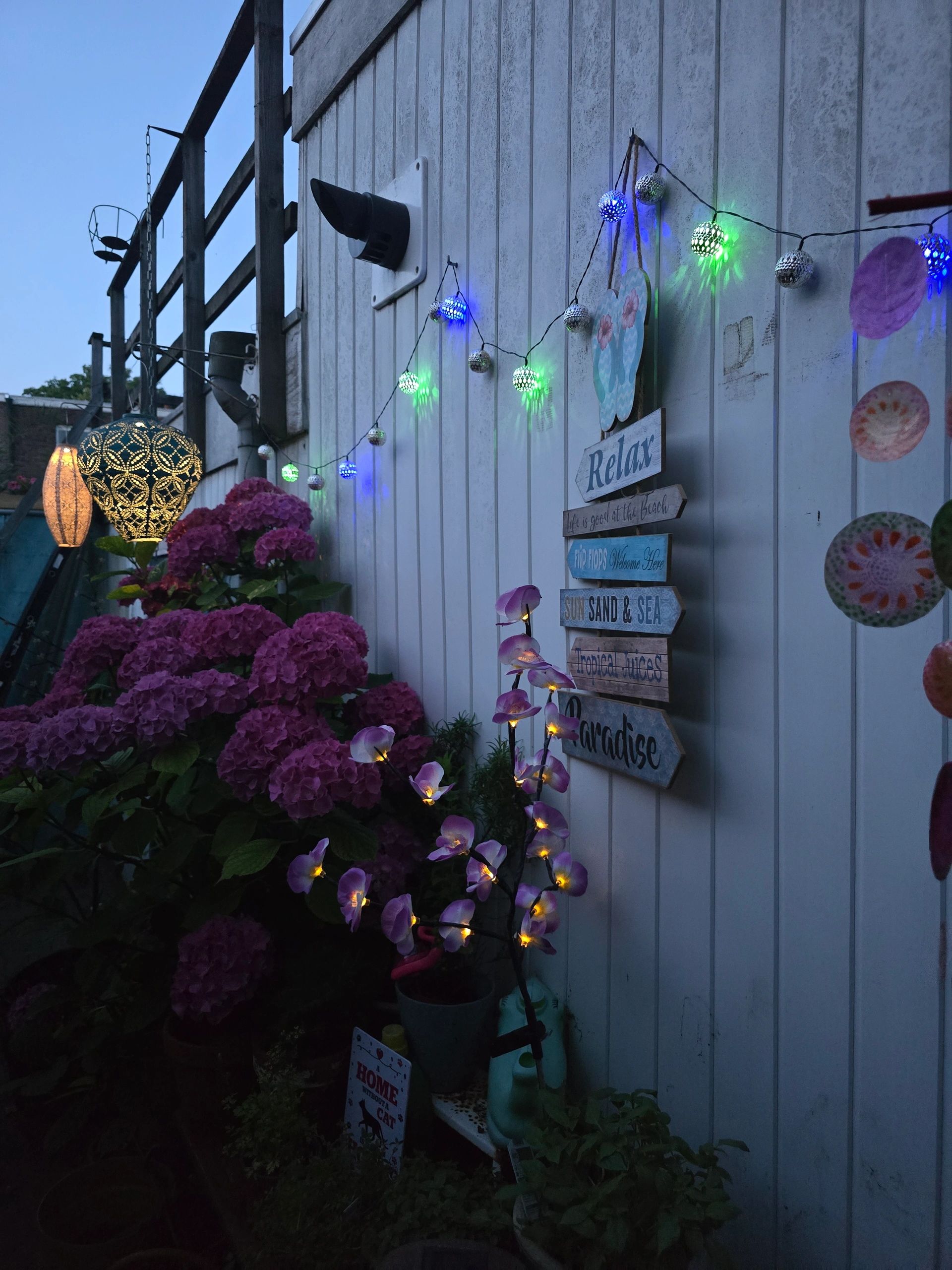 Solar lichtslinger Marrakech met 20 multicolor led lampen