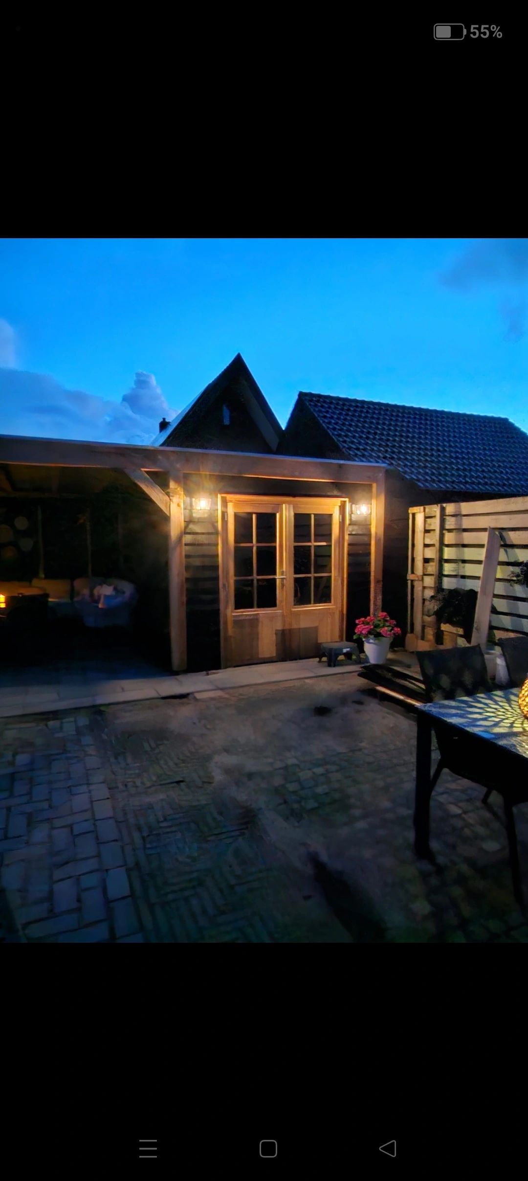 Solar LED wandlamp Noah | Warm wit licht | Met LED filament lamp