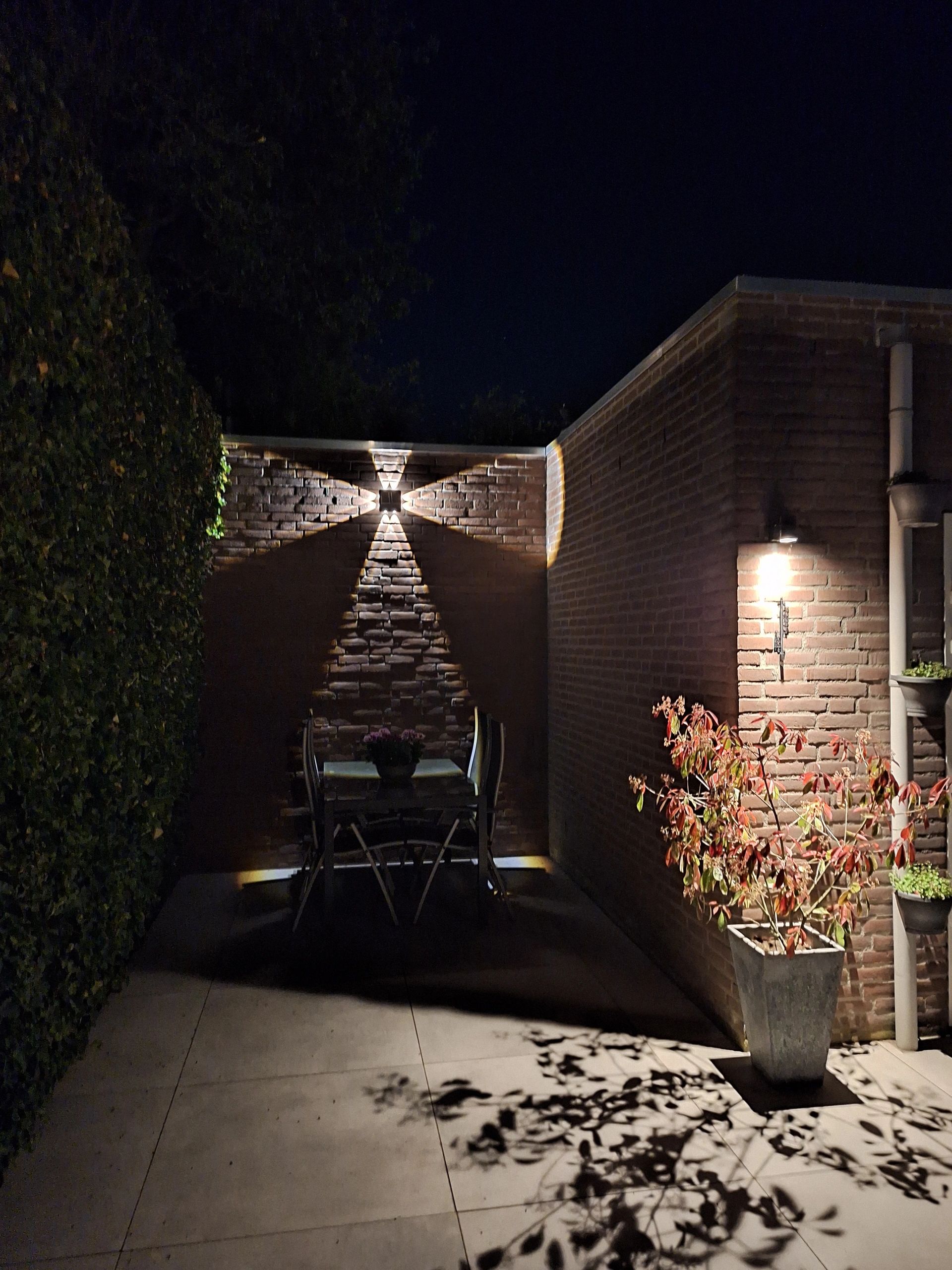 Solar wandlamp Newton warm wit licht