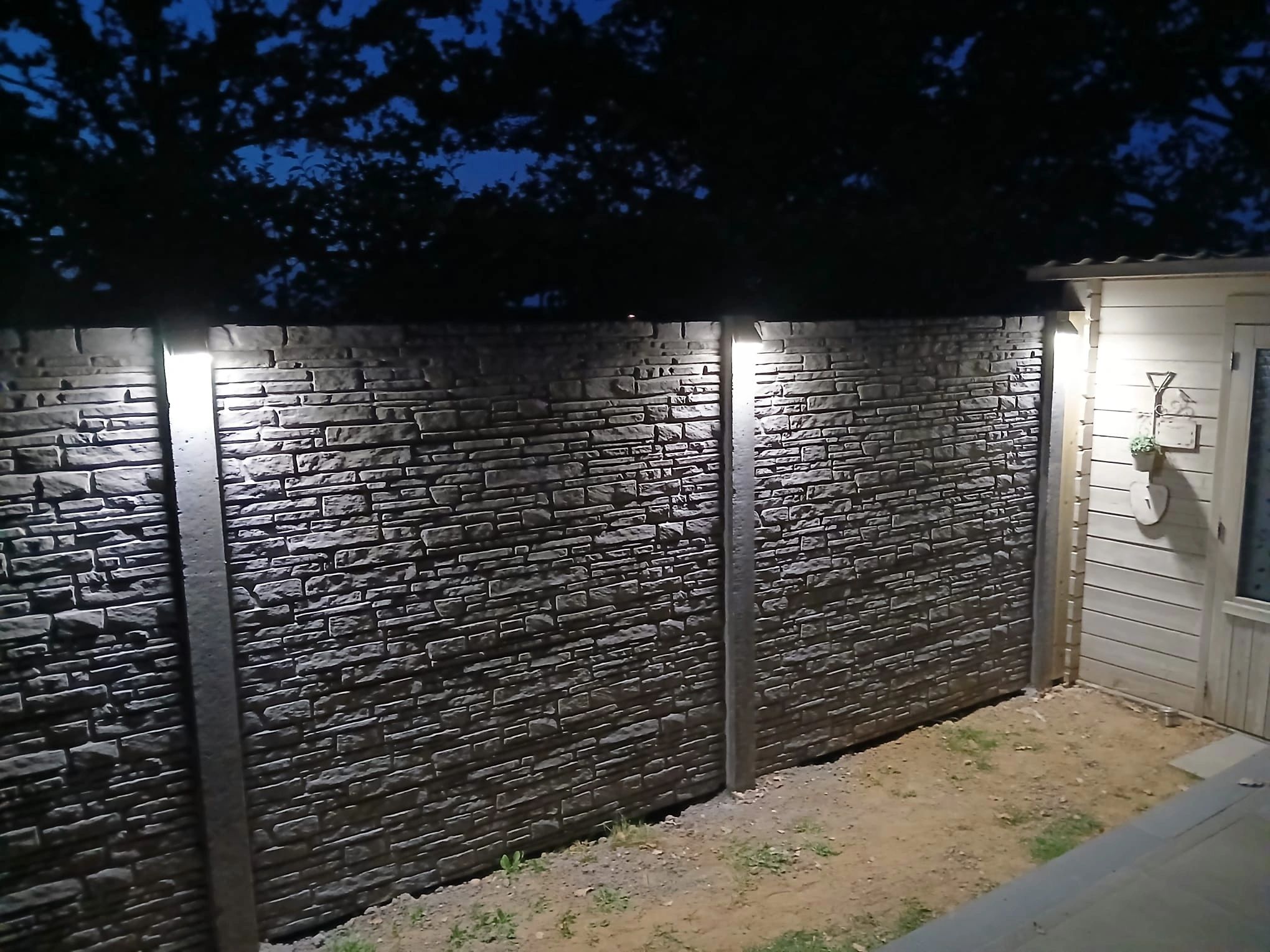 Solar Wandlamp Beam met schemer- en bewegingssensor op zonne-energie set van 4 stuks