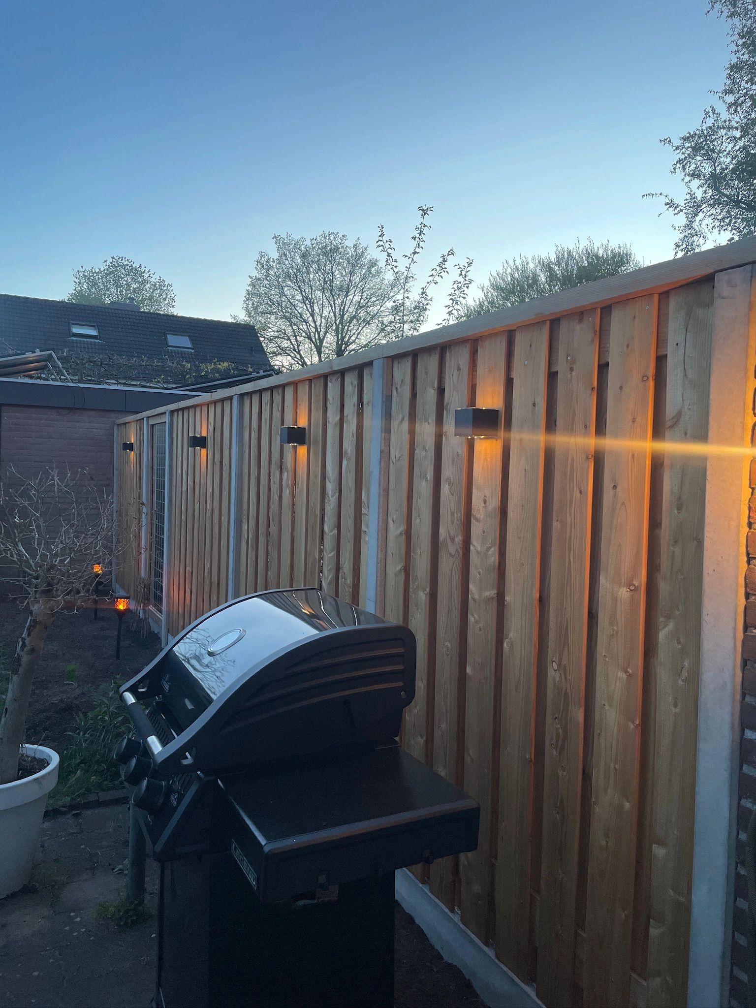 Solar LED wandlamp up downlight Emme | Warm wit licht | Rechte afwerking