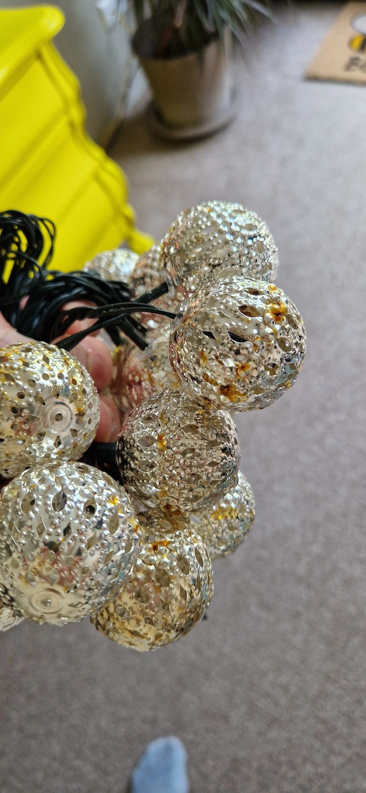 Solar lichtslinger Marrakech met 20 warm witte led lampen