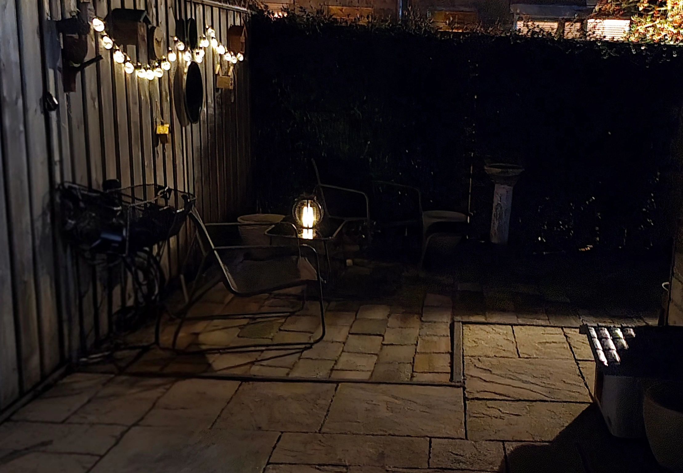 Solar lichtslinger Diamond met 20 warm witte led lampen