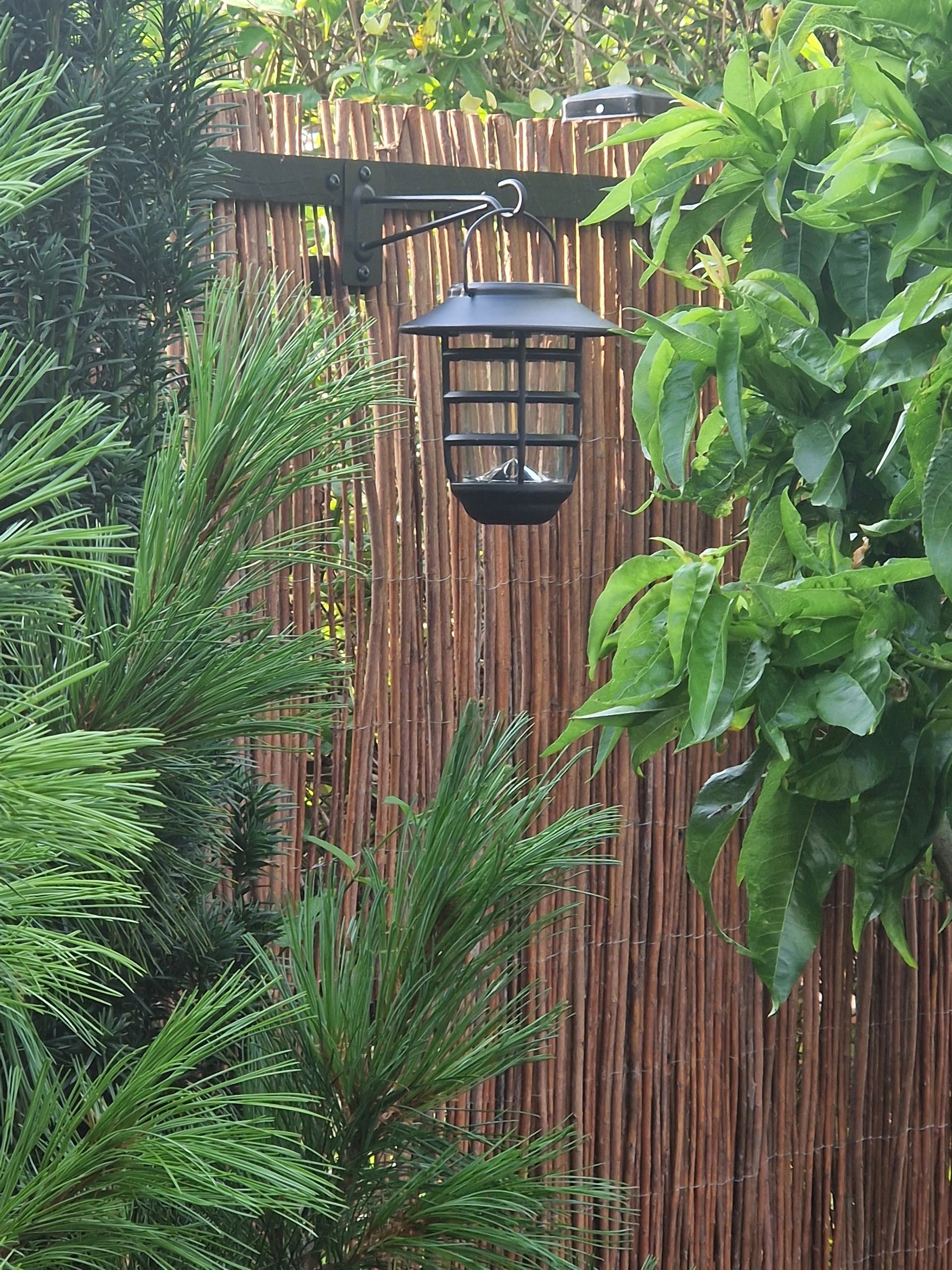 2 stuks Zwarte solarlamp Sting - hanglamp, priklamp en tafellamp-in 1