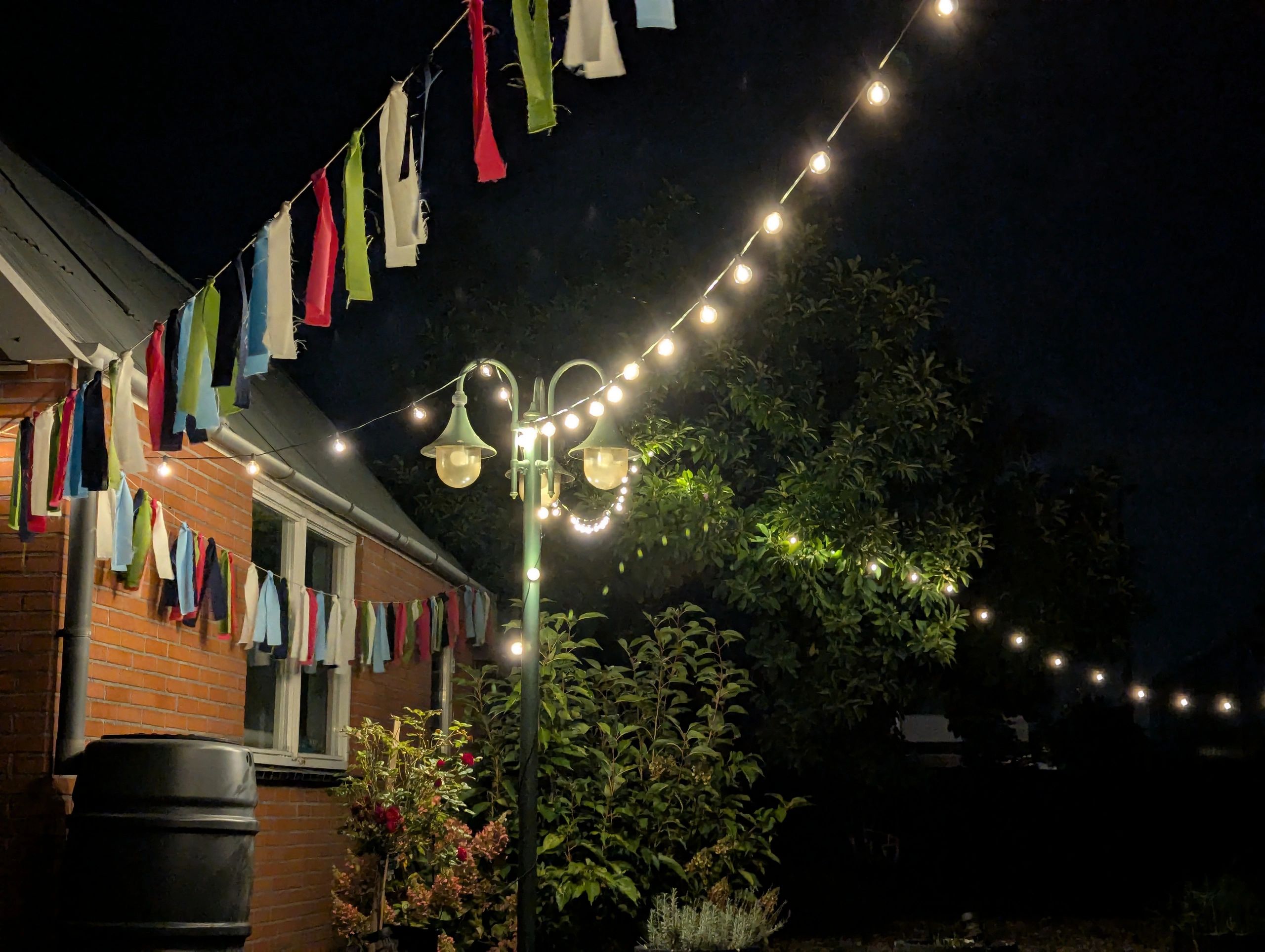 Solar lichtslinger Chain | Met 10 warm witte led filament lampen