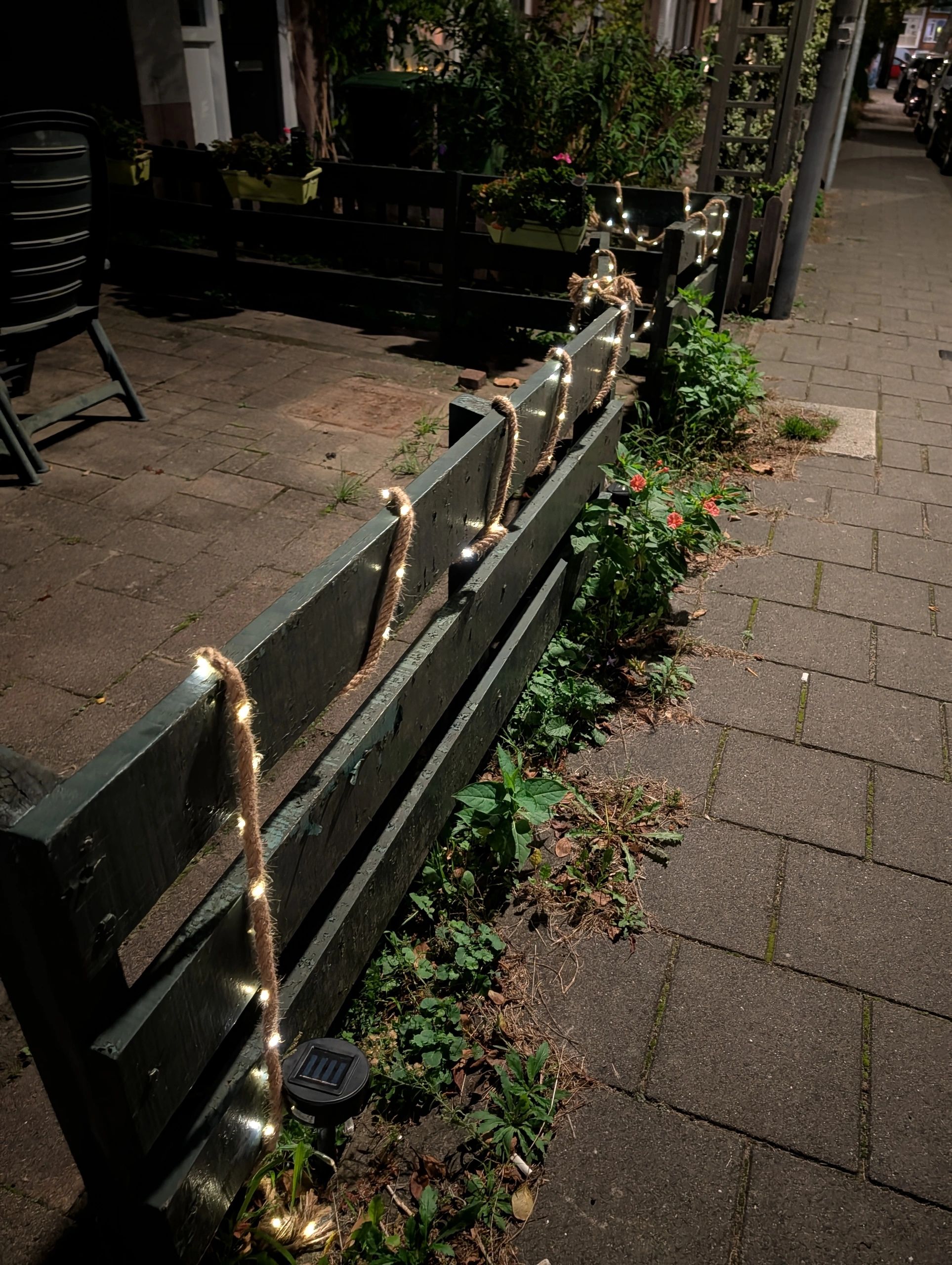 Solar lichtsnoer Manilla met 60 warm witte leds - 4,5 meter - Voordeelset 2 stuks