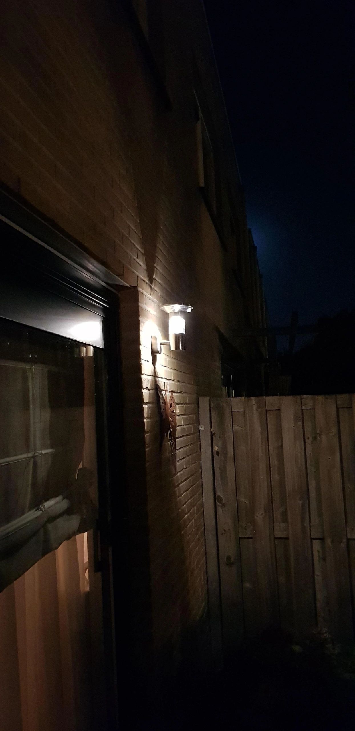 Solar wandlamp Luzern RVS met sensor