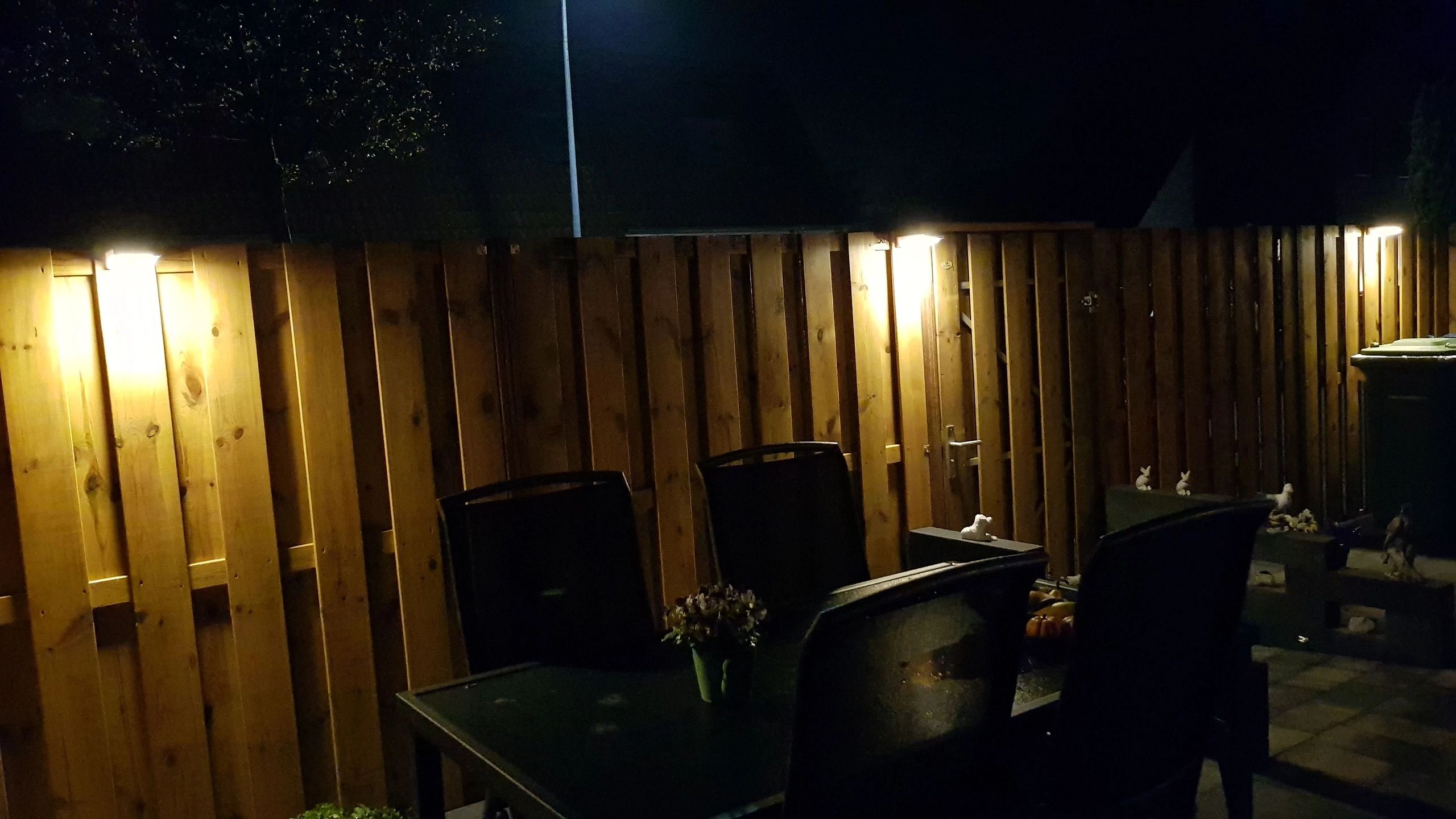 Solar wandlamp Slim II met 49 leds en bewegingsmelder RVS op zonne-energie