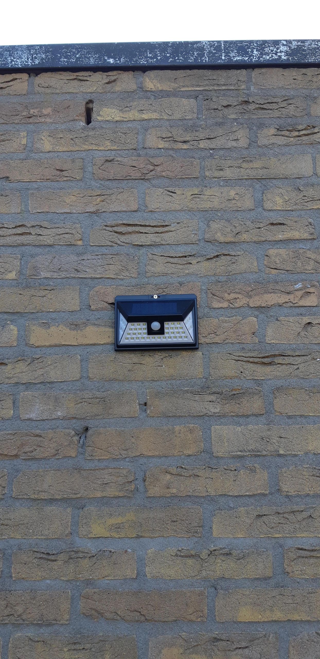 Solar wandlamp Motion II met sensor op zonne energie