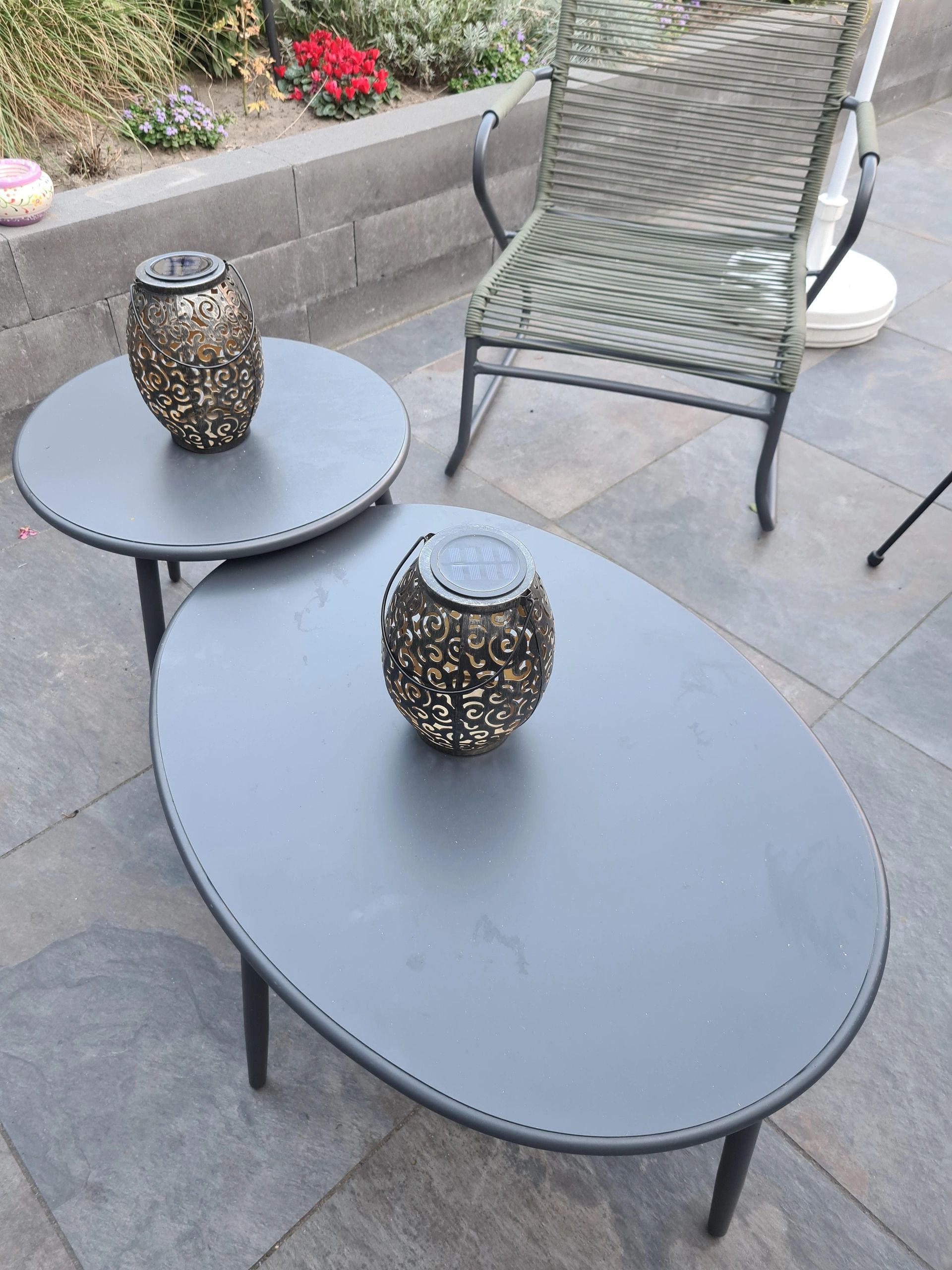 Voordeelset Solar LED tafellamp Agadir 2 stuks op zonne-energie met mooi lichteffect