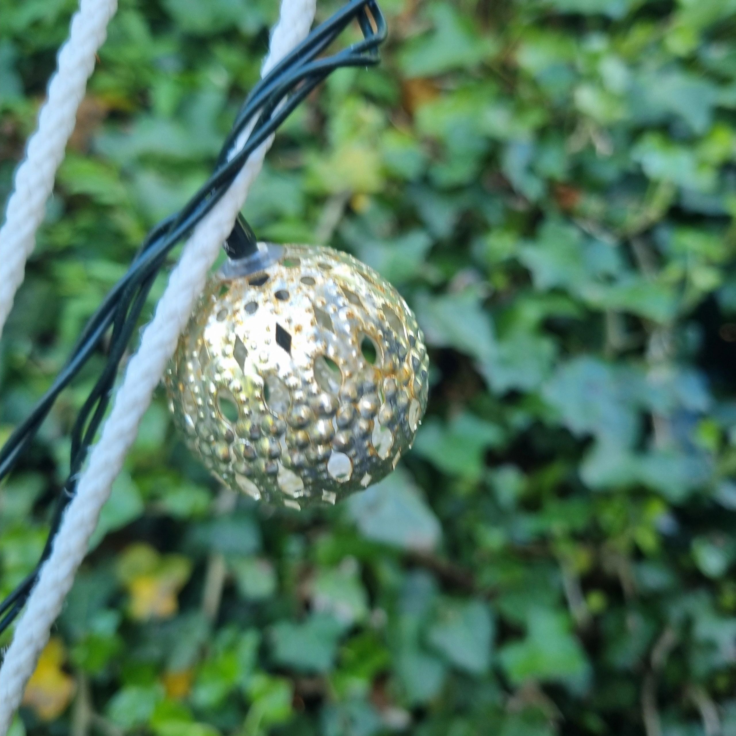 Solar lichtslinger Marrakech met 20 warm witte led lampen