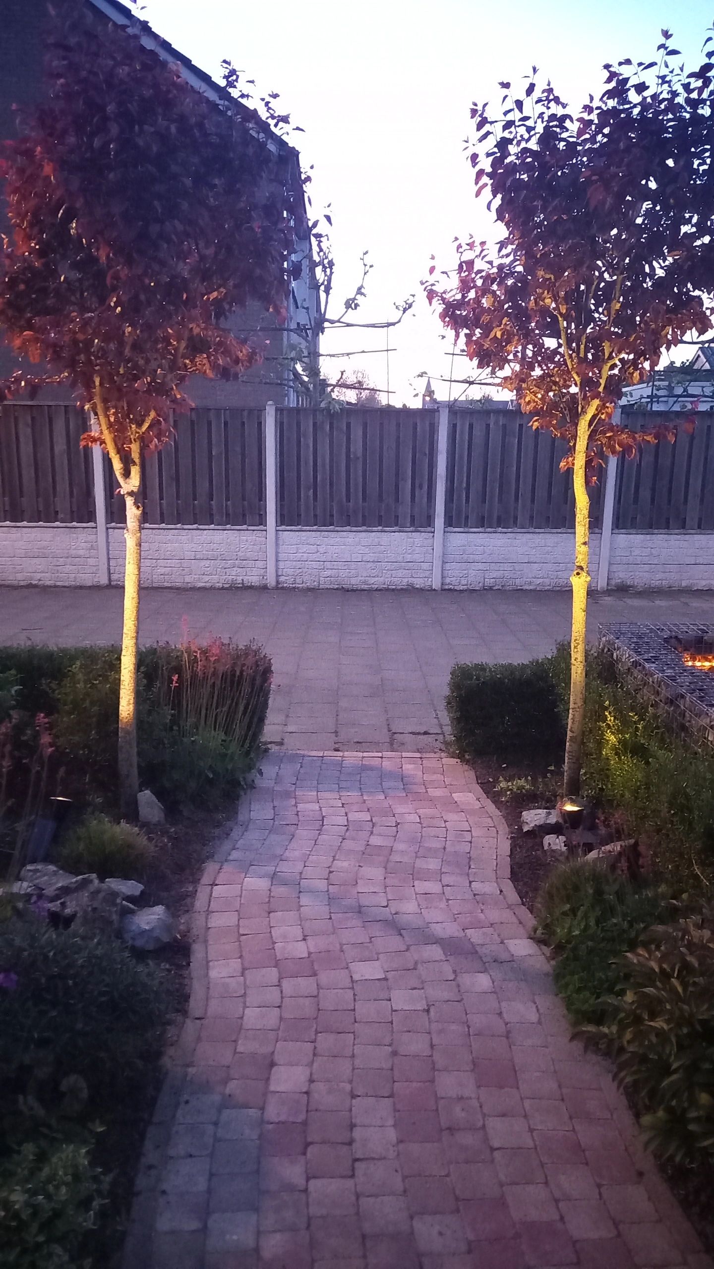 Solar spot Highlight voor wandmontage of grondspies warm wit voordeelset 3