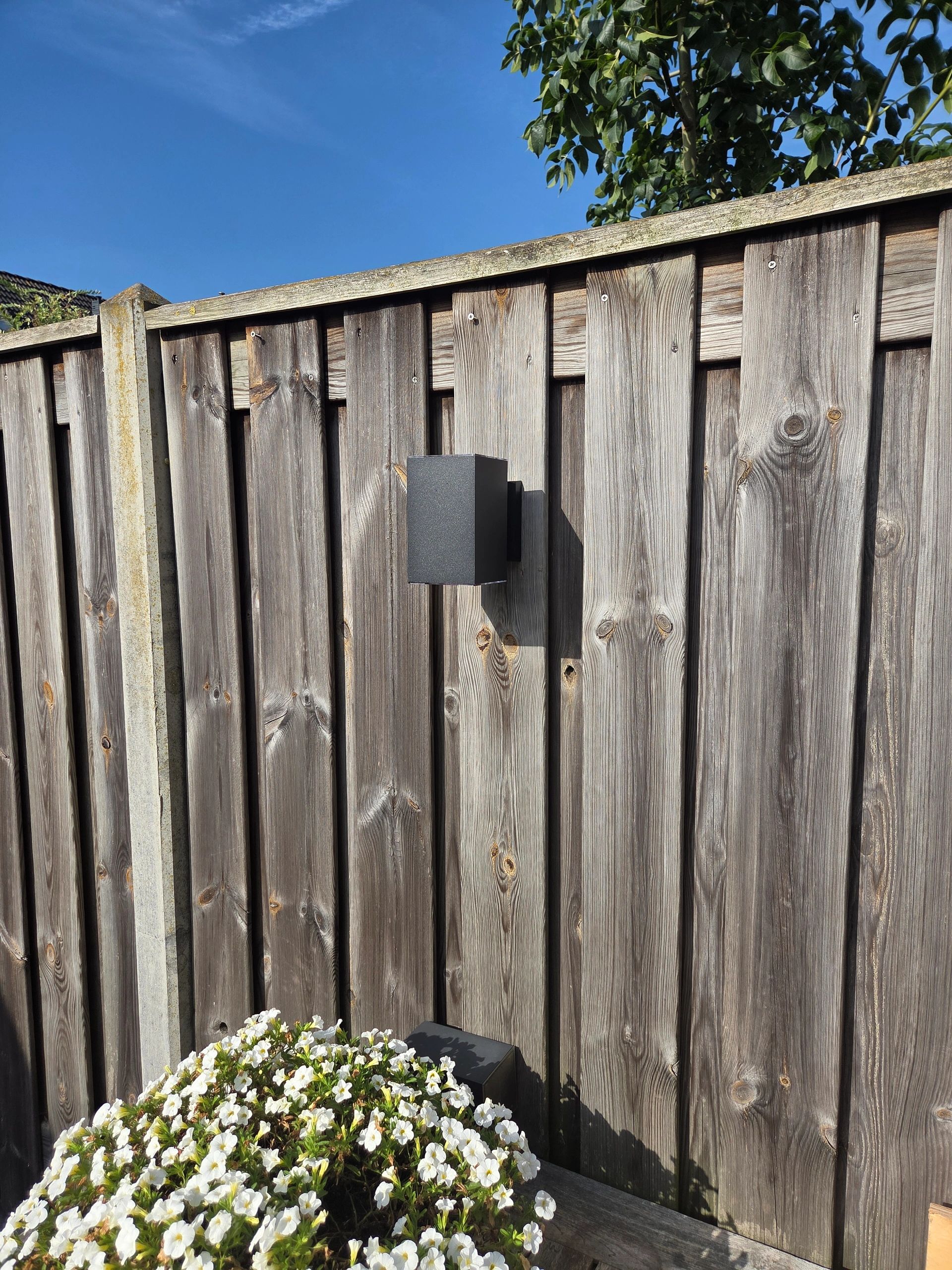 Solar LED wandlamp up downlight Sverre recht - Voordeelset van 2 stuks