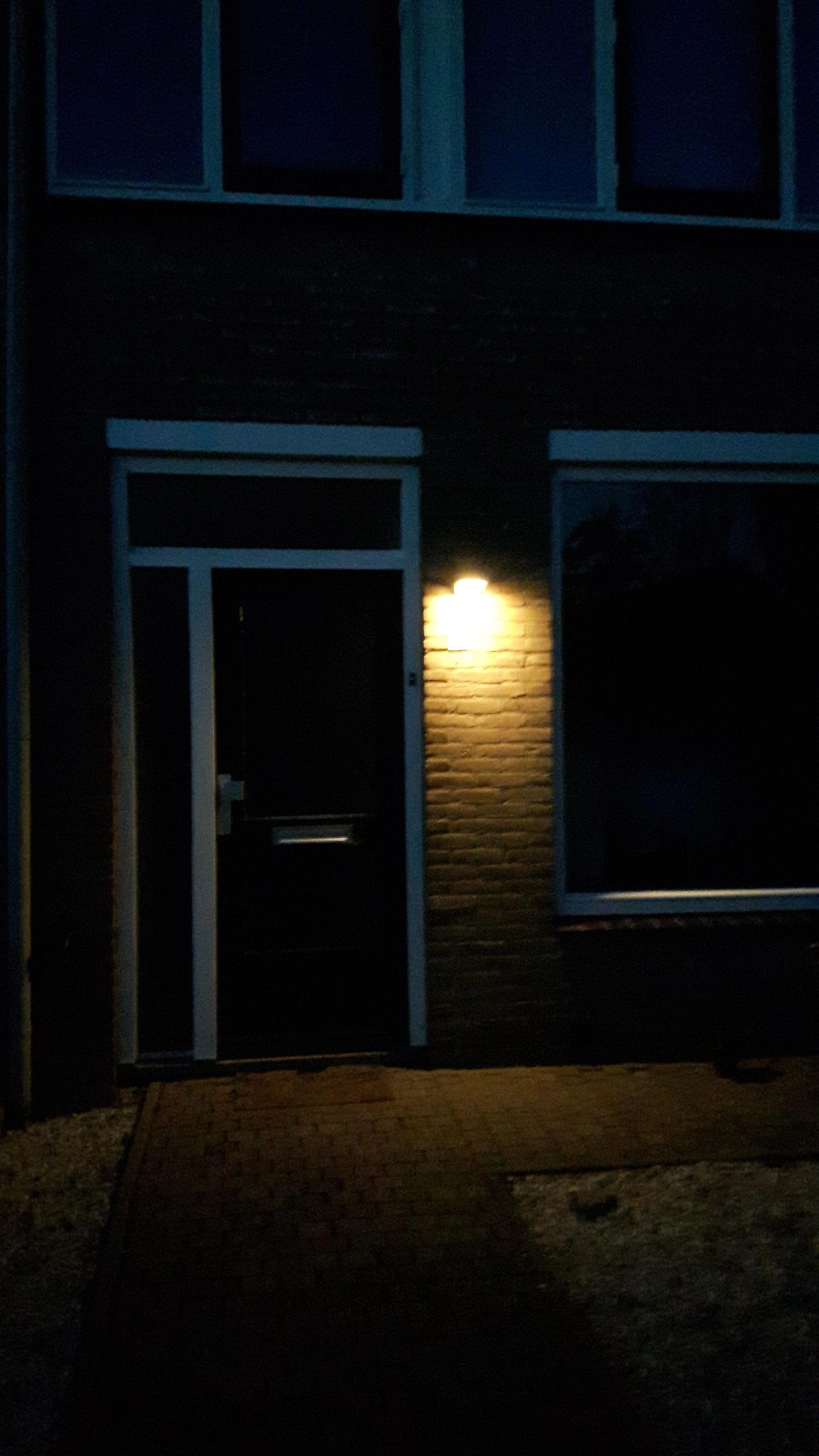 Solar wandlamp Slim II met 49 leds en bewegingsmelder RVS op zonne-energie