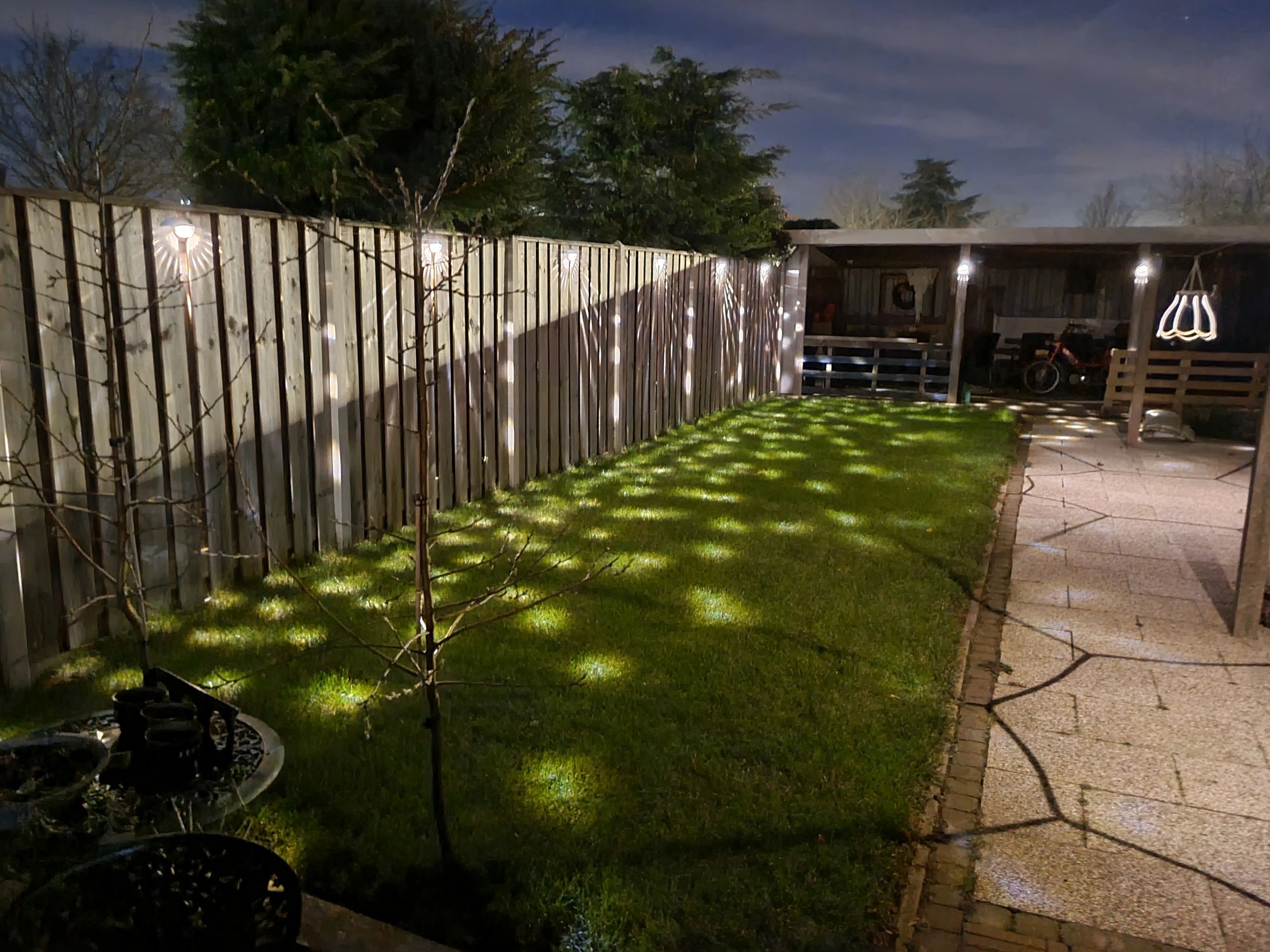 Solar wandlamp Shell op zonne-energie set van 4