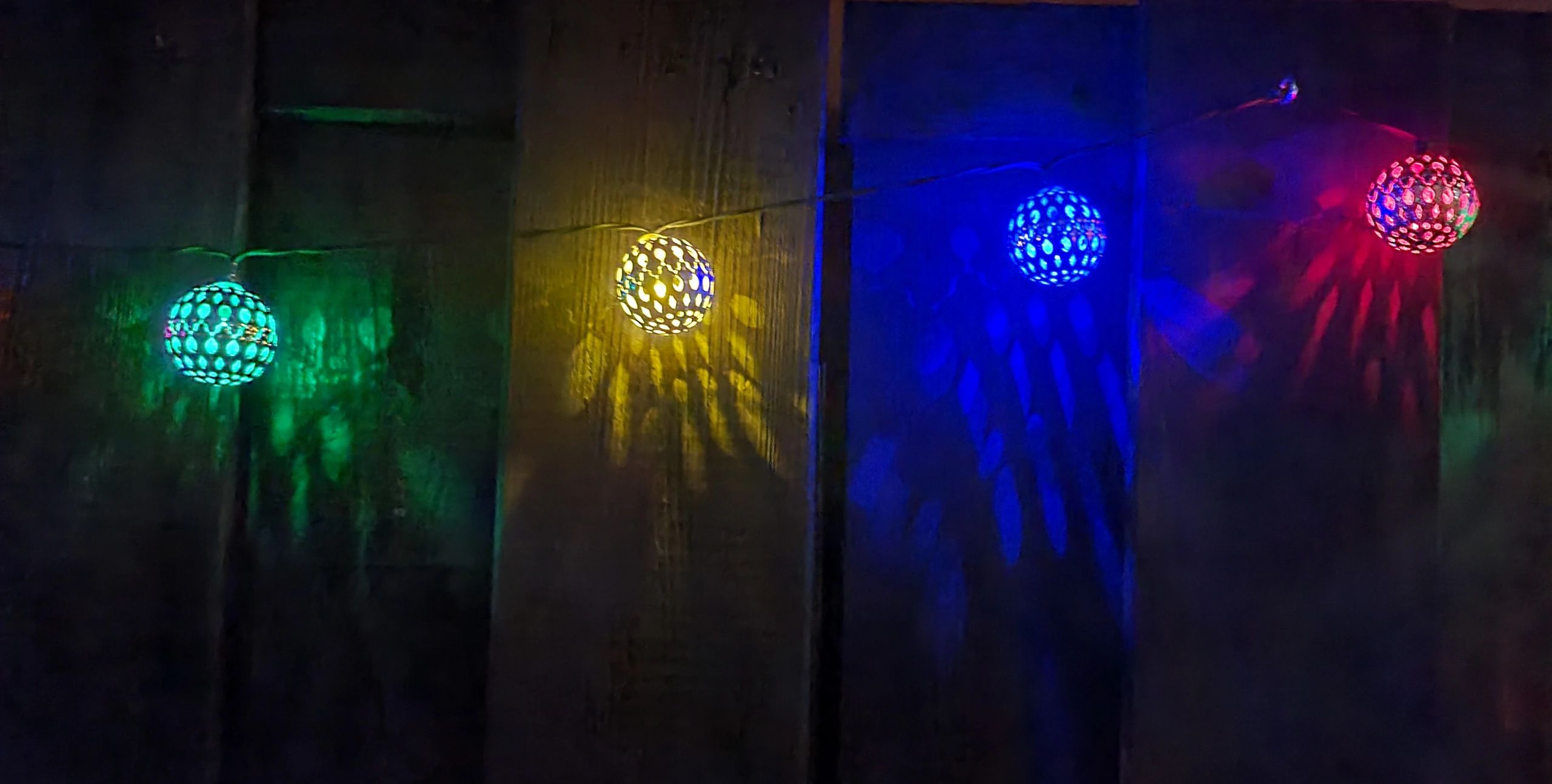 Solar lichtslinger Marrakech met 20 multicolor led lampen