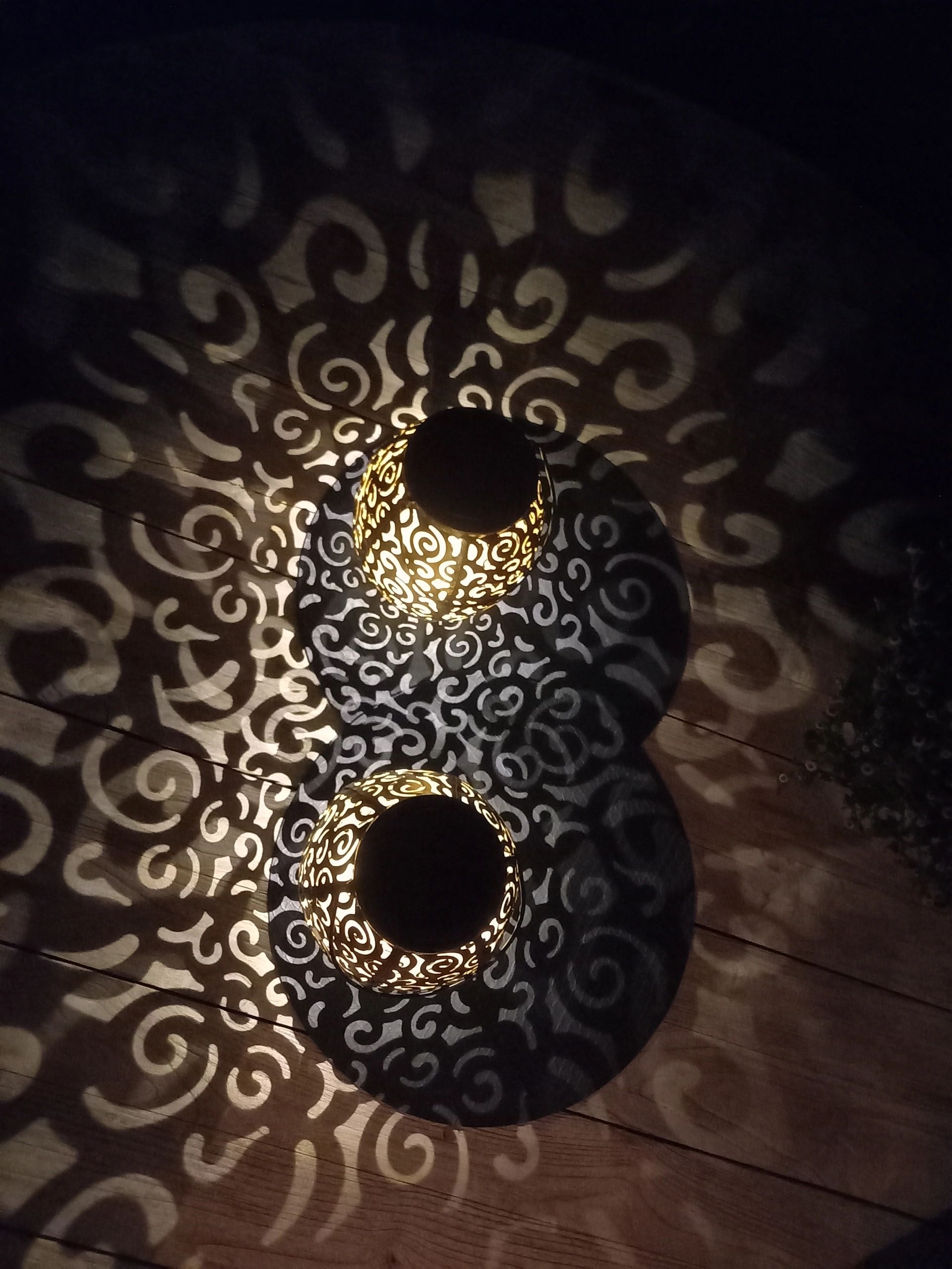 Voordeelset Solar LED tafellamp Agadir 2 stuks op zonne-energie met mooi lichteffect