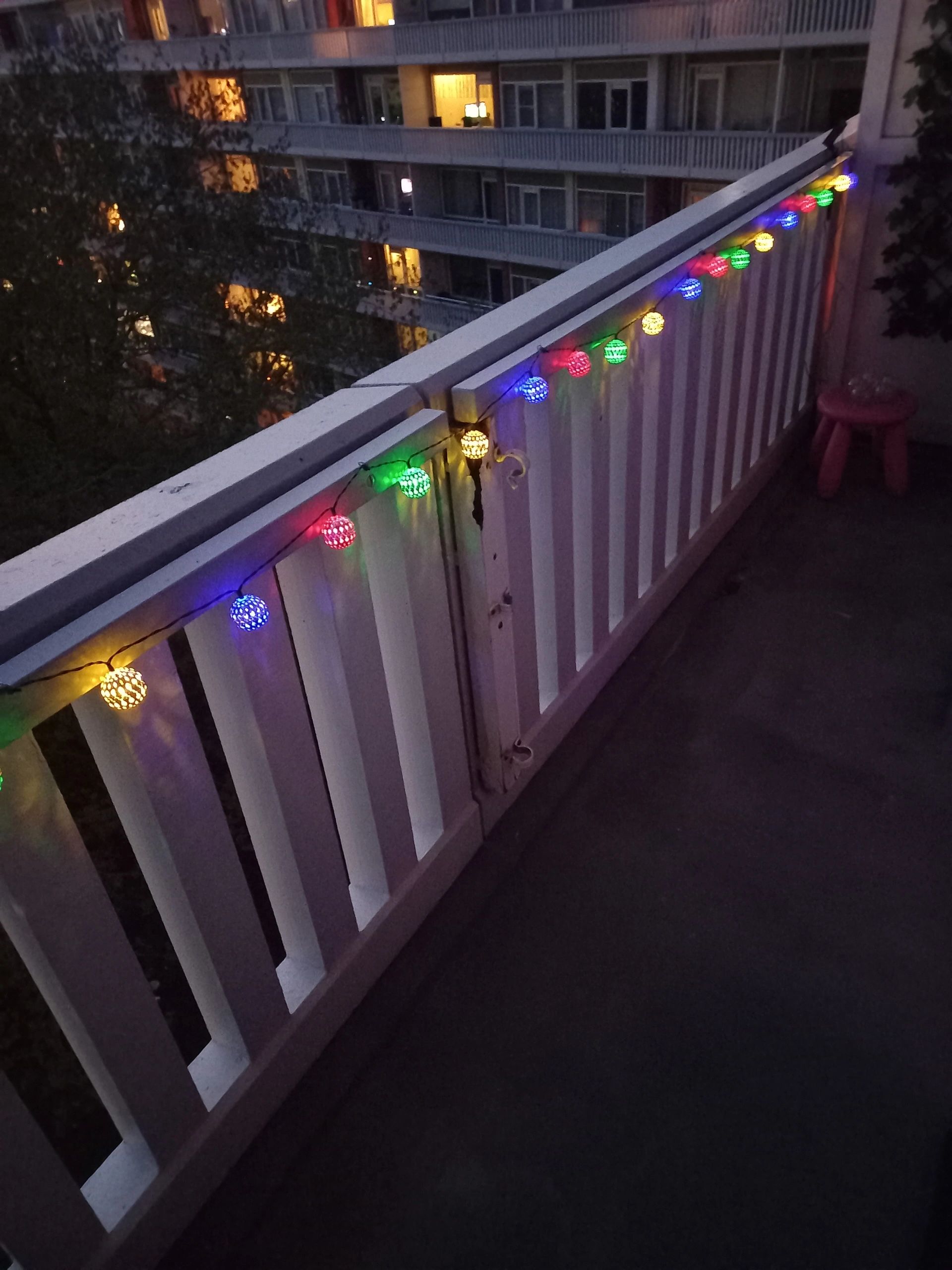 Solar lichtslinger Marrakech met 20 multicolor led lampen